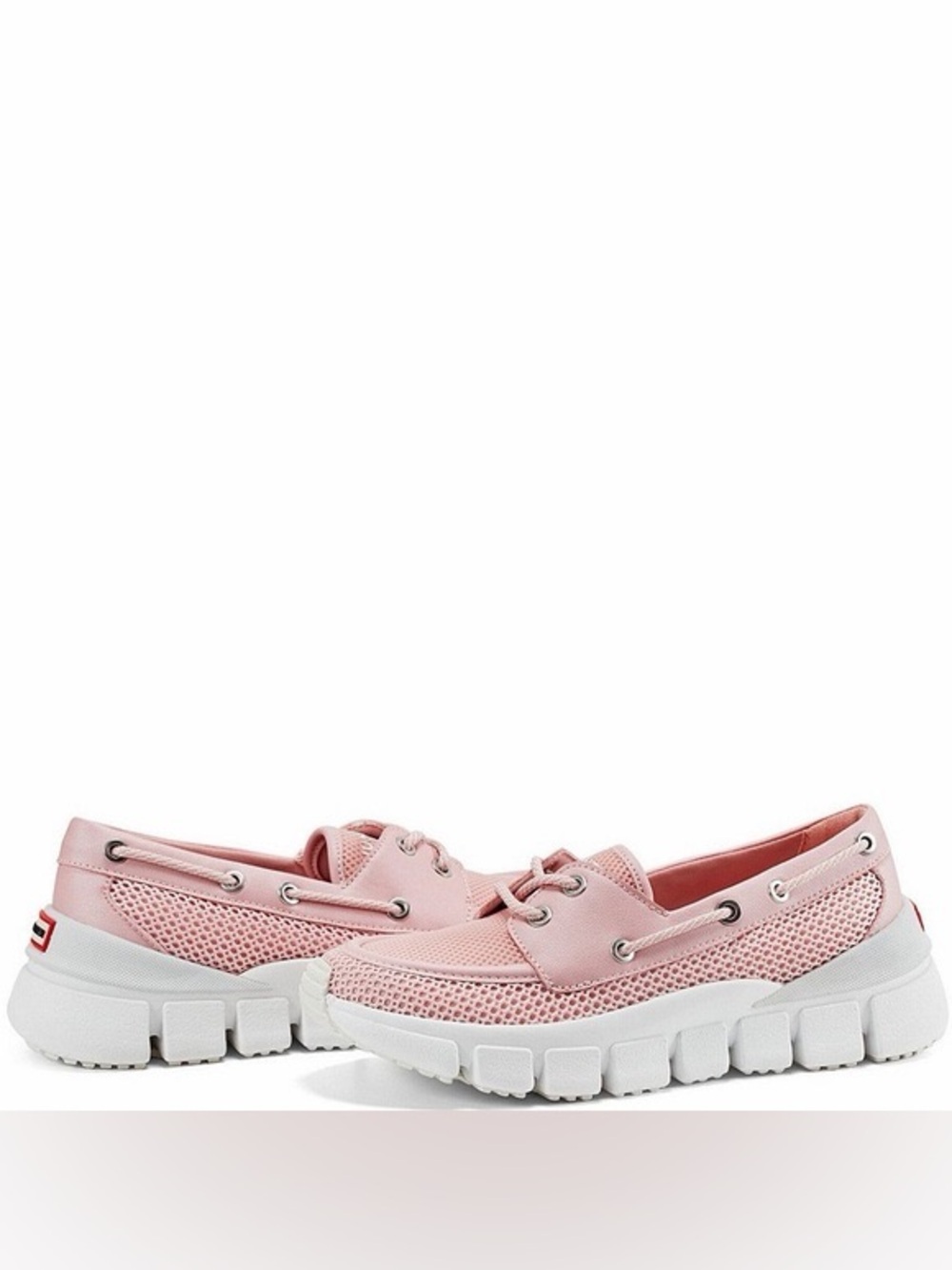 Hunter Sasa Light Pink Mesh Boat Shoe Sneaker Size 8